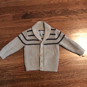 Gray and black Gap Cardigan